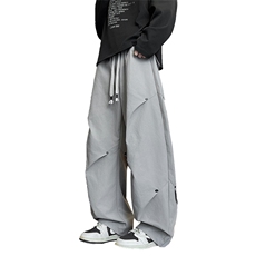 2025新款休闲工装阔腿裤男式百搭户外运动裤-K3035-P43，男装工装外套，星座1105