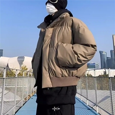 复古短款pu皮棉服男冬季棉衣外套MY258P80直播，男装棉衣，星座1904A-1