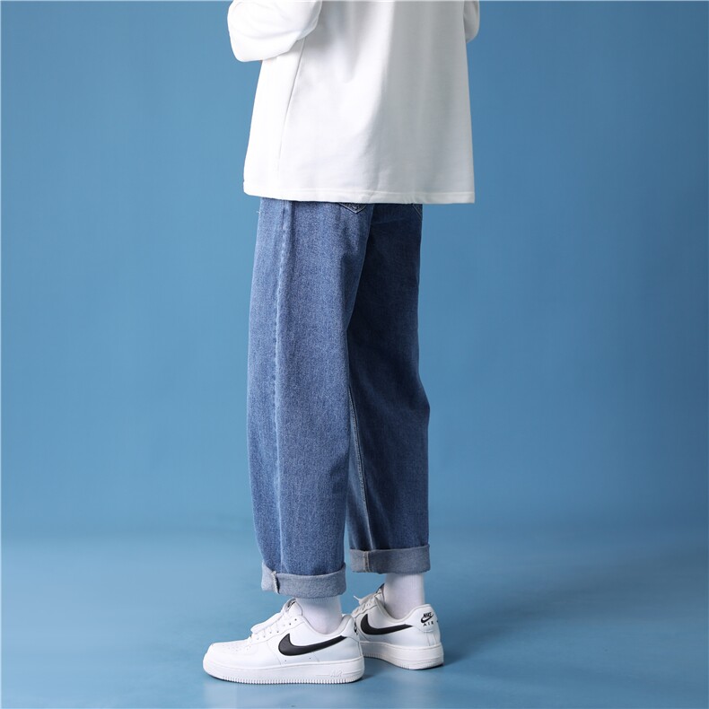 秋冬季新款蒙马特牛仔裤宽松休闲男女长裤X715K002-P50控78，男装牛仔裤，星座715