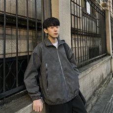 美拉德春季男女外套高街美式hiphop复古拉链夹克服JK08-P85控118，男装夹克，星座218-5