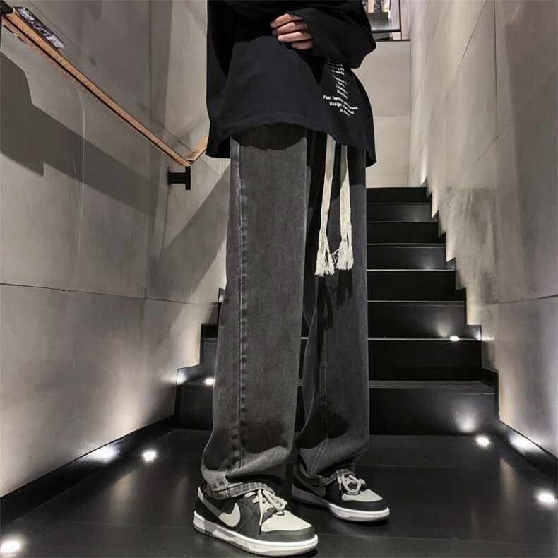 牛仔裤男休闲宽松直筒牛仔裤313A-1-NZ025-P55控68,男装牛仔裤,星座808A-1