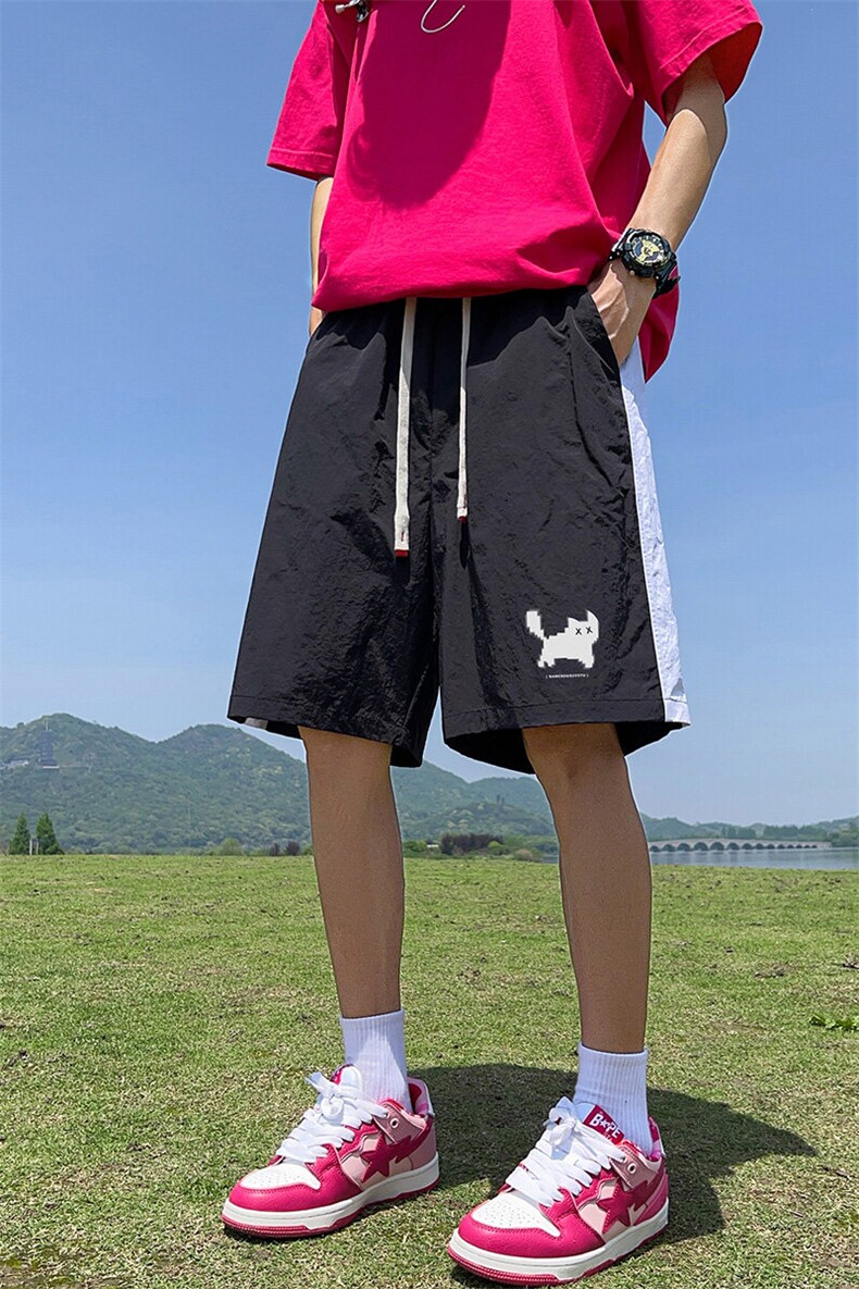 已注册抖音直播得物多巴胺冰丝速干薄款沙滩裤运动短裤K682P28,男装牛仔裤,电商C408(原B339-1)