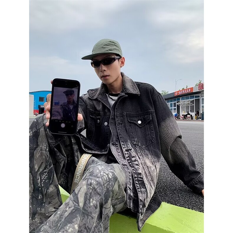 秋季新款美式复古夹克水洗外套J3515P95,男装夹克,星座1116-2
