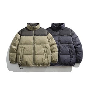2026冬季新款男日系潮牌立领拼色白鸭绒羽绒服加厚外套YR10-F219图片