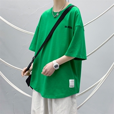 夏款新款青少年印花半袖男女港风圆领简约短袖T恤1566-P38控价58，男装T恤，电商A441-1