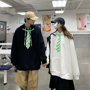 港风休闲卫衣百搭宽松情侣原。宿-休闲卫衣A818图片