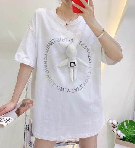 （现货）大版短T，女装，米社