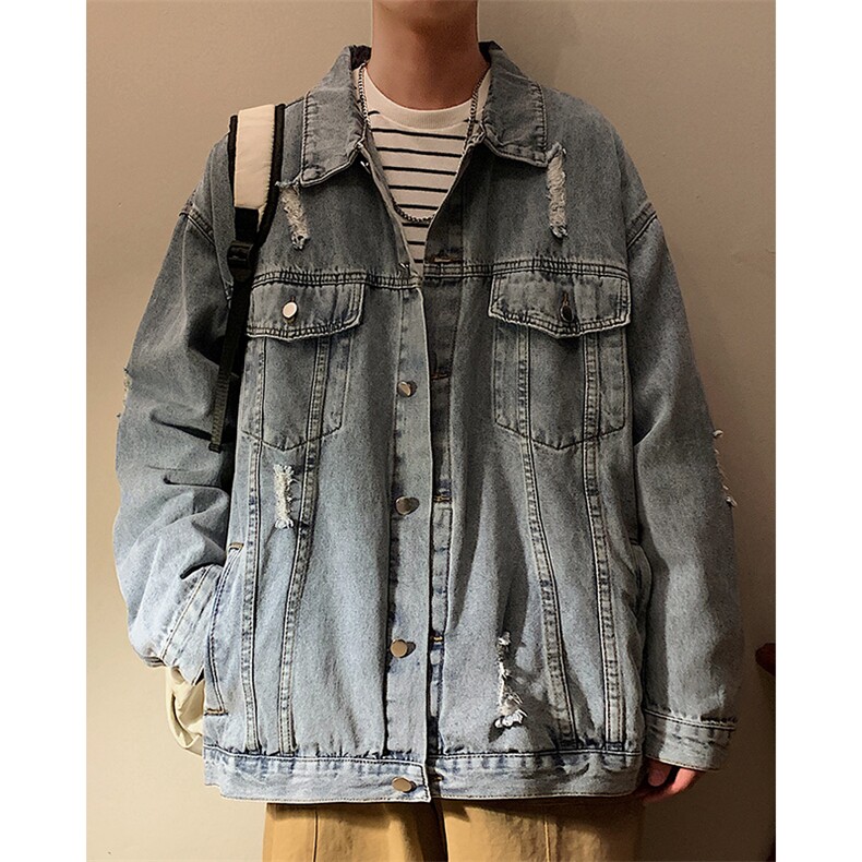 男装2023新款牛仔外套男春季男生痞帅夹克潮牌春装港风JK894-P70,男装夹克,星座1103-3