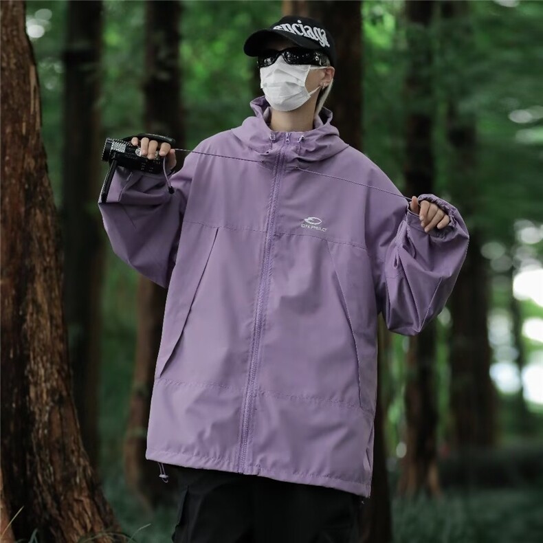 vintage冲锋衣男款2023新款山系户外防水登山服外套春秋W9270,男装夹克,星座1116A-1（原606A）