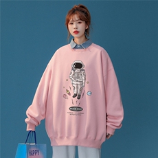 ！春季小众衣服2024年新款太空宇航员宽松卫衣W159P30控48，男装卫衣，A247A