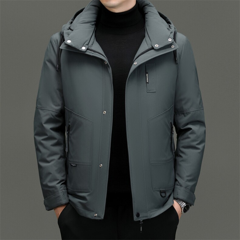 DF616钱塘2020-2时尚休闲百搭冬季厚款有帽中年男士羽绒服P290,男装羽绒服,钱塘207-2