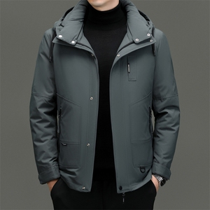 DF616钱塘2020-2时尚休闲百搭冬季厚款有帽中年男士羽绒服P290图片