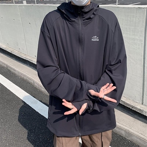 港风户外山地连帽开衫休闲上衣男  宽松百搭防晒衣TF023-P38图片