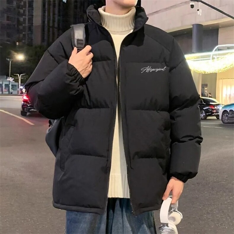 网络图现货复古韩版手冲棉防水加厚保暖宽松立领棉衣JC91-P78,男装棉衣,星座715-7