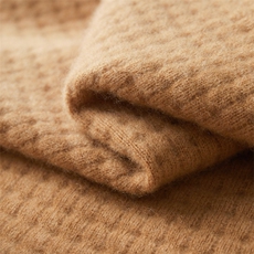 2025秋冬百搭时尚简约翻领小方格系扣开衫针织衫，男装羊绒套衫，盛欣羊绒