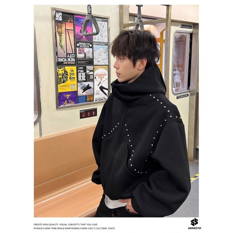 连帽现货卫衣为W010-P55，男装卫衣，星座1109-4