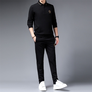 SA9663-2钱塘2020-2中年男士冬季厚款新款商务休闲简约套装P152图片