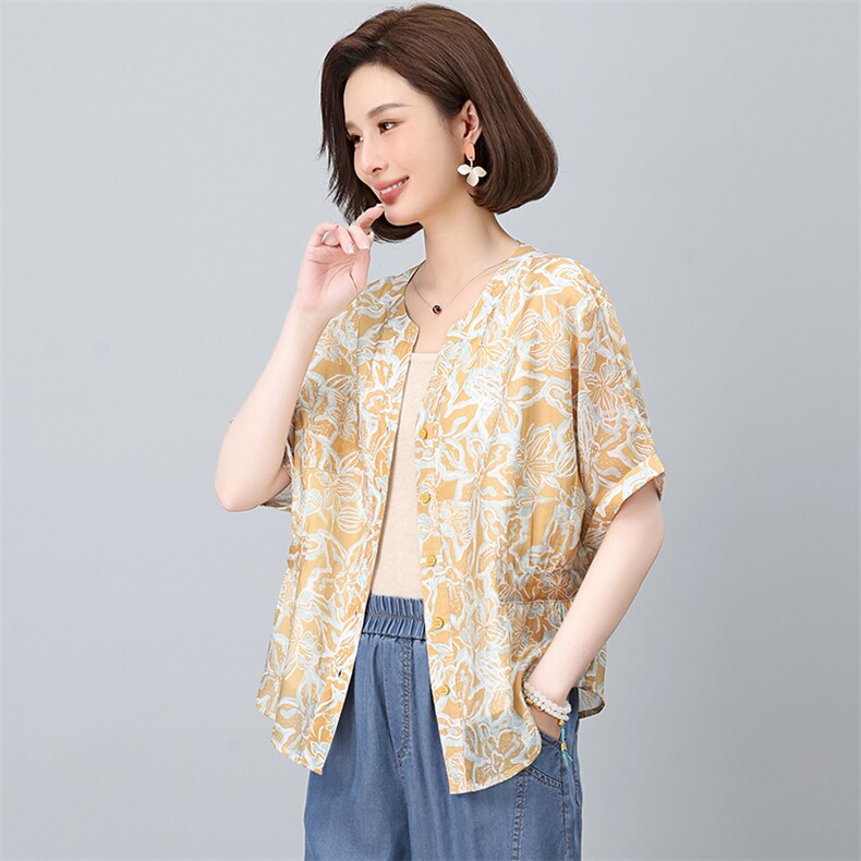 2025年夏装新款潮衬衫宽松显瘦韩版气质百搭衬衣女减龄，女装衬衫，独衣靓