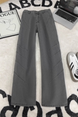 B221美式ins高街直筒洗褪结构工装休闲牛仔裤LK26661-特P50控88，男装牛仔裤，电商B221