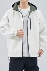 新款现货户外双面穿连帽夹克男冲锋衣外套JK903-P80，男装夹克，星座1204-3