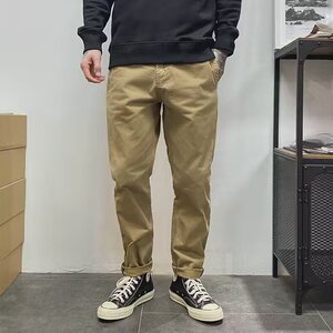 潮牌秋季修身小脚裤裤男士潮流青年休闲长裤男小直筒裤图片