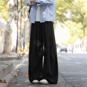 春季新款现货男女同款直筒弯刀休闲裤DSA157B-K2609-P43图片
