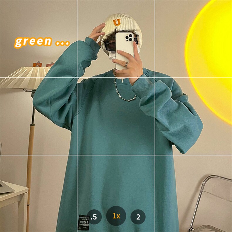 秋季新款港风绣花宽松学生拼接卫衣男大码男装VE5516-P30图片