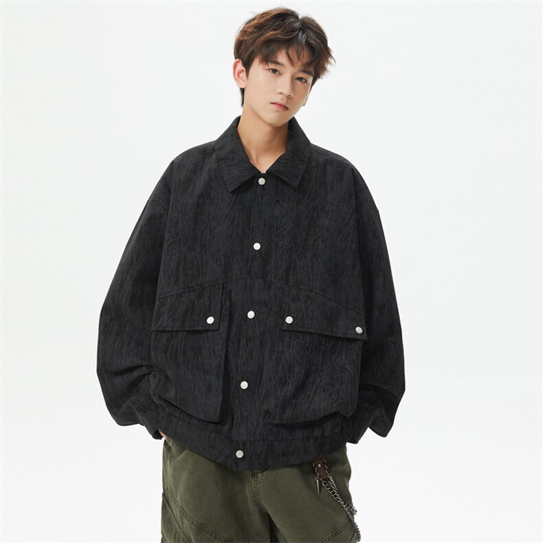 棒球服特批P70美式潮牌复古工装开衫外套男宽松休闲夹克男SY2502,男装夹克,星座610B-1