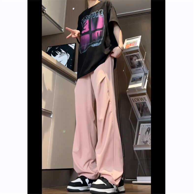 量大优供视频束脚冰丝长裤S-3XL特P25控48BS001,男装休闲裤,电商B325