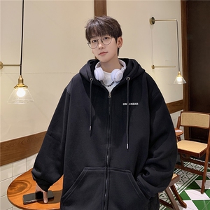 美式全棉400克连帽开衫宽松百搭休闲卫衣同步常规KS502-P50图片