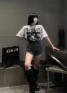夏季印花复古T图片