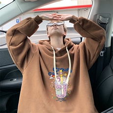 8XL连帽卫衣男大码胖子帽衫大号运动服WY2332-P35加绒款-P40，男装卫衣，电商A040