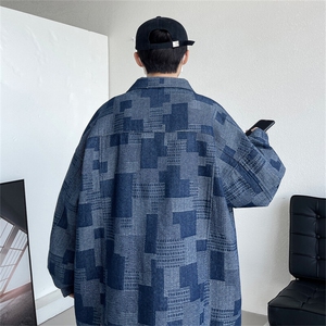 JK8123/P70秋装新品水洗牛仔外套男生潮牌ins港风炸街工装夹克男图片