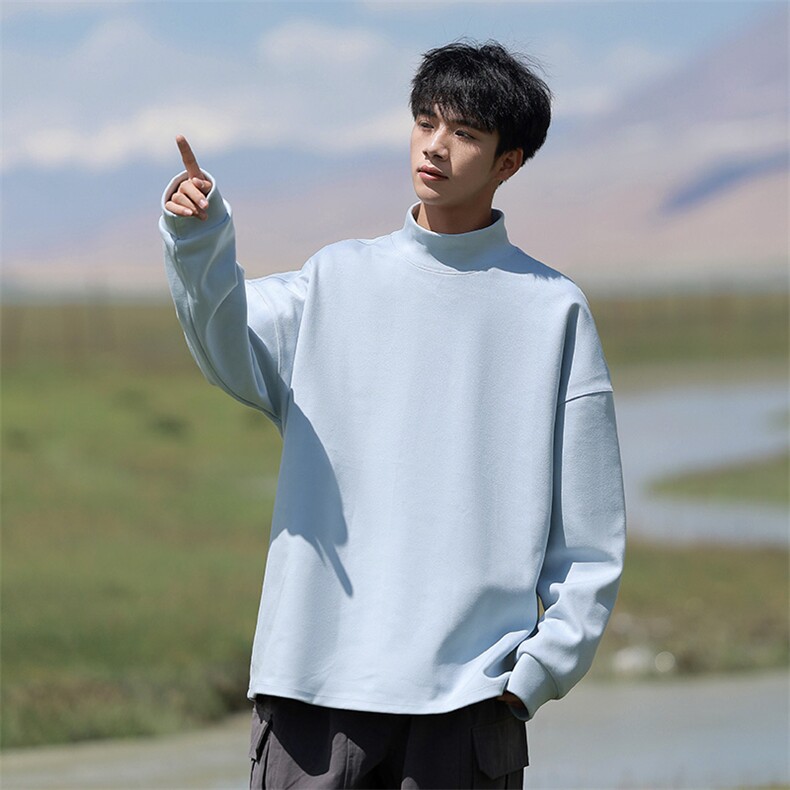 秋冬卫衣男潮流高领卫衣时尚休闲卫衣WY727-P32,男装卫衣,星座210-1
