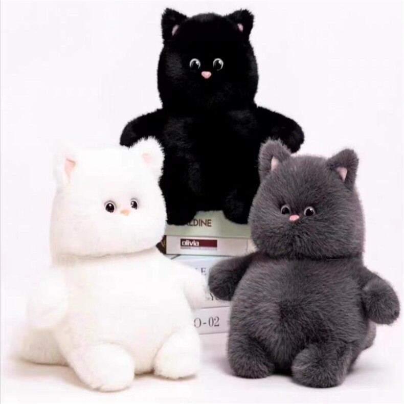 慵懒小猫，乐雯毛绒玩具