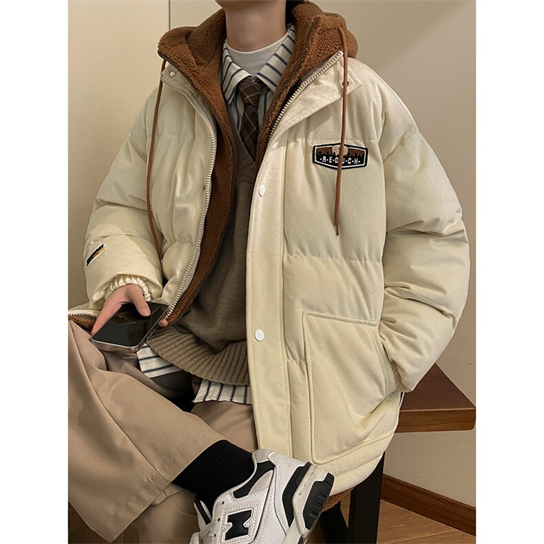 冬季男女假两件棉衣外套青少年加绒加厚保暖棉服8117-P140控价188,男装棉衣,电商A441-1