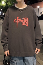 M67199-P45加绒款-P65圆领毛衣男大码针织衫男毛线衣线衫，男装针织衫/毛衣，电商A040