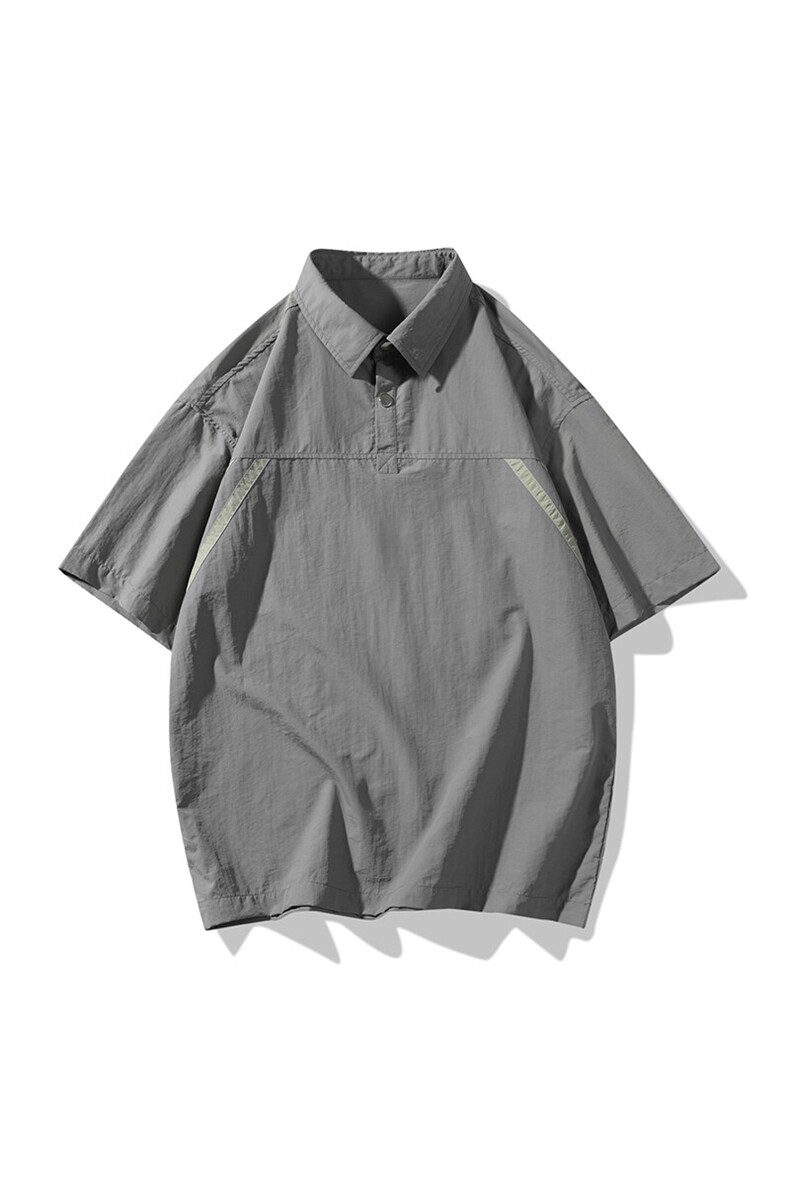 翻领短袖t恤男polo衫夏季宽松拼接上衣美式潮牌高端BL5330-P35,男装Polo衫,星座610（原A335）