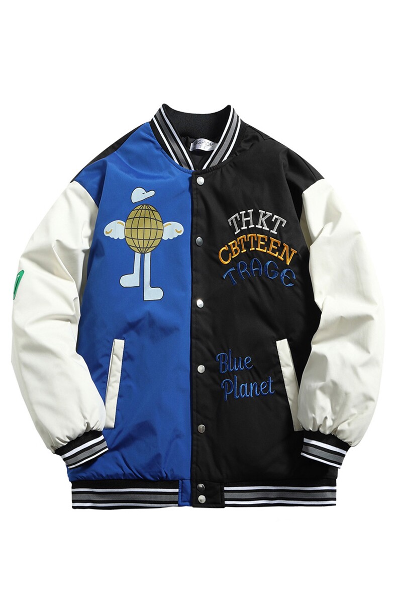 拼接刺绣棒球服夹克棉衣男2025新款棉服女棉袄外套3313-P90控138,男装夹克,星座207