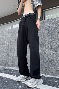 2024夏季新款港风美式ins潮牌高街直筒休闲裤男长裤子 ZK3602-P42图片