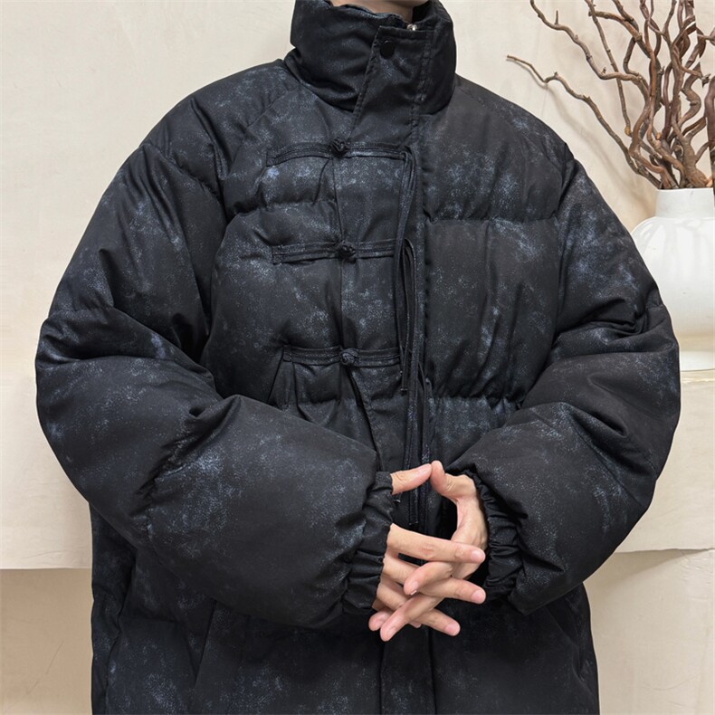 新中式情侣棉衣棉服面包服立领盘扣棉袄外套-量大有差G1608-P85,男装棉衣,星座207