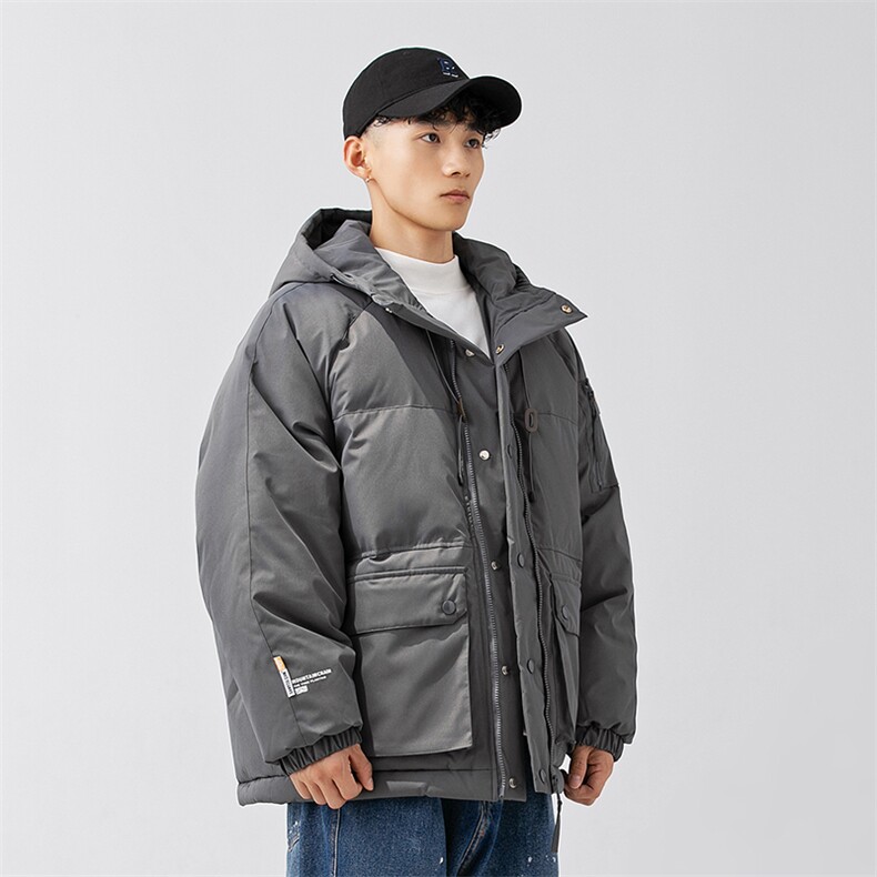 外27-2GANYOU日系工装拉链连帽加厚棉服MY05-P215,男装棉衣,新杭派外27-2