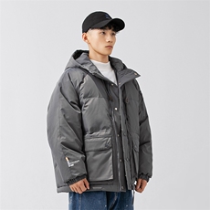 外27-2GANYOU日系工装拉链连帽加厚棉服MY05-P215，男装棉衣，新杭派外27-2