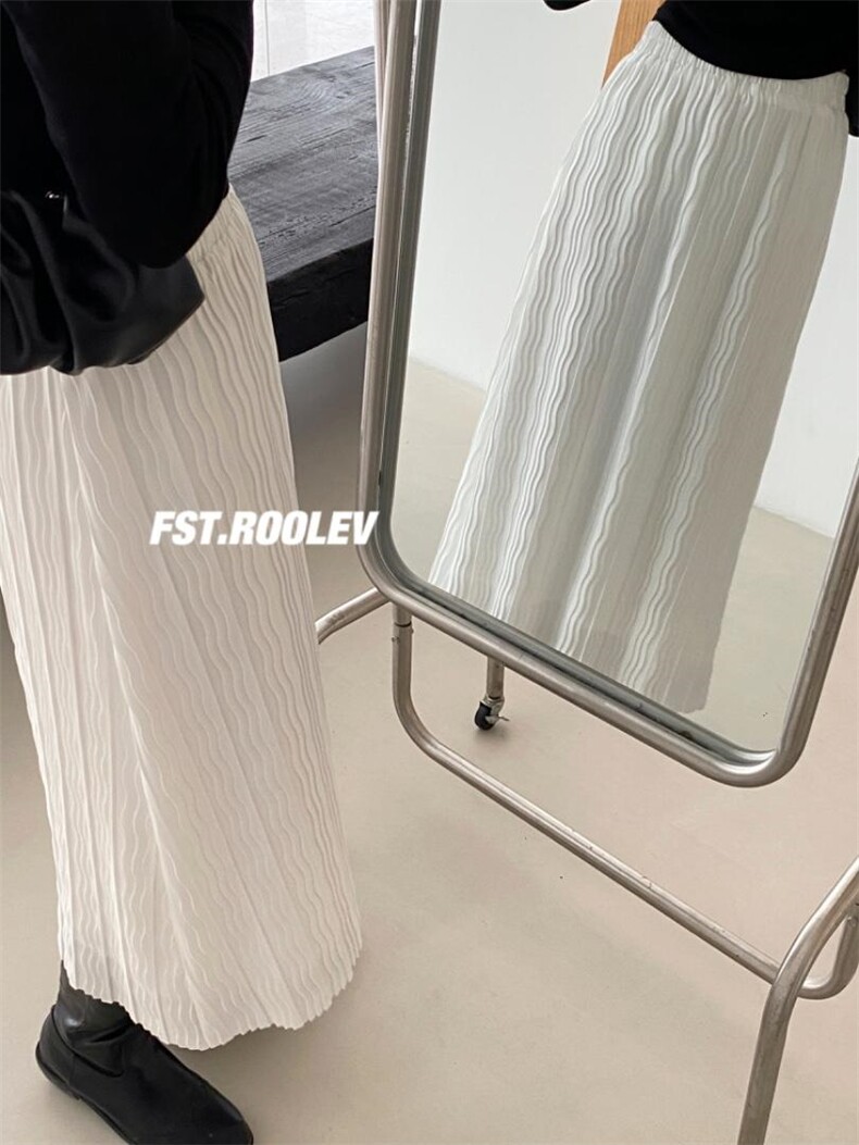 肌理感压褶裙，其它，FST