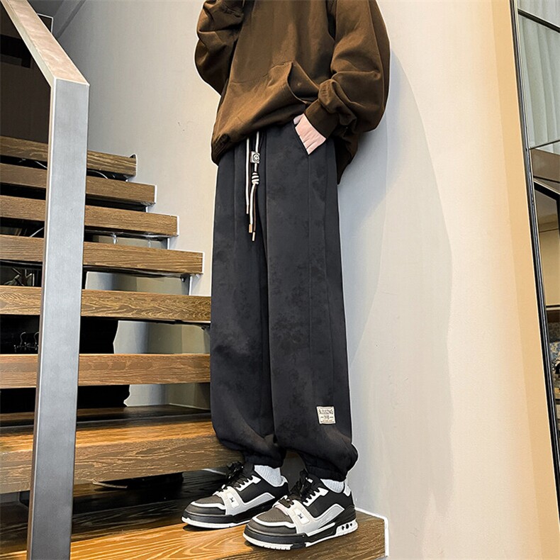 8XL-M春季束脚休闲卫裤男大码痞帅脏脏休闲百搭裤子KZ022特价P40,男装休闲裤,电商B312