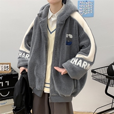 冬装青少年加绒加厚棉衣绒里羊羔绒连帽外套男女919-P110控价158，男装棉衣，电商A441-1