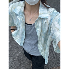 2025夏季新款港风夏威夷冰丝沙滩衬衫印花短袖CS309-P30，男装衬衫，星座301C-5