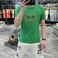 新款时尚高端精品欧货夏季男T恤短袖潮流抖音A227B-A-706-P45，男装T恤，电商A227B（原钱塘4066-1）