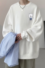8XL圆领卫衣男超大码胖子肥佬大号长袖t恤S6400-P28，男装卫衣，电商A040