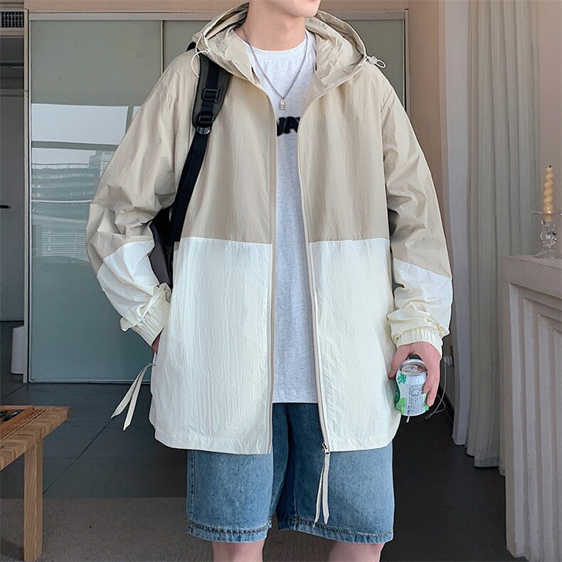 夏季运动外套男夏季超薄款冰丝情侣防晒衣A409-1,男装防晒衣,电商A409-1
